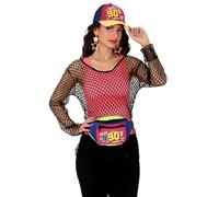 FIESTAS GUIRCA | Set de Gorra y Riñonera Estilo 90s (Unisex) - Accesorio Retro para Fiestas de Disfraces y Celebraciones Temáticas - Ideal para Carnaval y Halloween - Multicolor