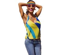 FIESTAS GUIRCA | Set de Joyas Arcoiris Accesorio Multicolor para Fiestas y Celebraciones - Ideal para Carnaval, Halloween y Eventos Temáticos - Para Niños y Adultos - Multicolor