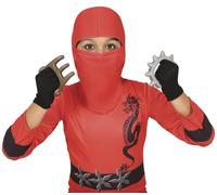 FIESTAS GUIRCA | Set de Ninja 10 Piezas - Accesorios para Disfraz de Guerrero Ninja - Ideal para Fiestas de Disfraces y Halloween - Incluye Espada y Shuriken de Juguete - Para Niños y Adultos