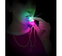 FIESTAS GUIRCA | Silbato con Cuerda y Luz LED (5 cm) - Accesorio Multicolor para Fiestas de Verano y Graduaciones - Ideal para Celebraciones y Eventos - Instrumento Musical Divertido - Multicolor