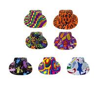 FIESTAS GUIRCA Sombrero de Ganster de colores de plástico