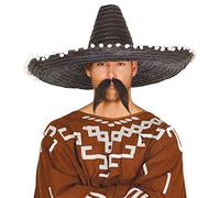 FIESTAS GUIRCA | Sombrero Mexicano de Paja (60 cm) - Accesorio de Fiesta para Celebraciones de Verano y Graduaciones - Ideal para Eventos Temáticos de México y Fiestas de Disfraces - Adulto Unisex