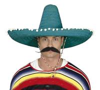 FIESTAS GUIRCA | Sombrero Mexicano de Paja (60 cm) - Accesorio de Fiesta para Celebraciones de Verano y Graduaciones - Ideal para Eventos Temáticos de México y Fiestas de Disfraces - Adulto Unisex