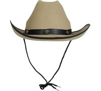 FIESTAS GUIRCA | Sombrero Vaquero de Fieltro Marrón Claro (Talla Única) - Accesorio de Disfraz Cowboy para Fiestas del Viejo Oeste y Carnaval - Ideal para Adultos Unisex - Marrón Claro