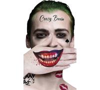FIESTAS GUIRCA | Tatuaje Facial Mr. Smile (30x14cm) - Joyas Adhesivas - Maquillaje Día de Muertos y Halloween - Disfraz Mexicano para Mujer - Multicolor
