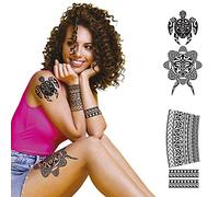Fiestas Guirca - TATUAJES ÉFEMEROS ART TRIBAL MAORI NEGRO