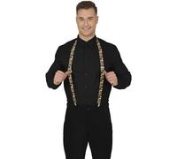 FIESTAS GUIRCA | Tirantes Happy New Year Negro - Accesorio de Disfraz para Fiestas de Fin de Año y Navidad - Ideal para Adultos Unisex - Perfecto para Celebraciones y Eventos Festivos - Negro