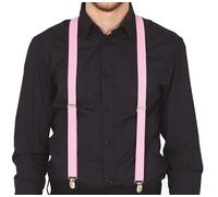 FIESTAS GUIRCA | Tirantes Rosas (Talla Única) - Accesorio de Disfraz para Fiestas y Celebraciones - Ideal para Carnaval, Halloween y Eventos Temáticos - Adultos Unisex - Rosa