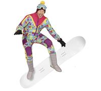 Fiestas Guirca Traje de nieve retro de los 80 colorido - Disfraz hombre Talla M