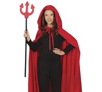 FIESTAS GUIRCA | Tridente de Diablo (80 cm) - Accesorio de Disfraz para Halloween y Fiestas de Diablos y Demonios - Ideal para Niños - Rojo y Negro