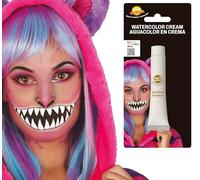 FIESTAS GUIRCA | Tubo Maquillaje al Agua Blanco (20 ml) - Aguacolor para Halloween, Carnaval y Fiestas Temáticas - Maquillaje Facial y Corporal para Disfraces - Ideal para Niños y Adultos - Blanco