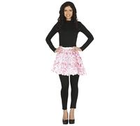 FIESTAS GUIRCA | Tutú Ensangrentado Novia (40 cm) - Ideal para Disfraz de Novia y Bruja para Halloween, Fiestas y Celebraciones - Accesorio de Disfraz Textil para Adulto Mujer - Blanco y Rojo