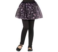 FIESTAS GUIRCA | Tutú Negro Calavera Pirata (30 cm) - Accesorio Infantil para Disfraz de Halloween y Fiestas de Disfraces de Piratas - Ideal para Niños y Niñas - Negro