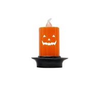 FIESTAS GUIRCA - Vela LED de Halloween de 7 x 8 cm, decoración especial de Halloween - Tema: Mi Calabaza Amada