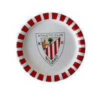 FIESTORA, Platos Athletic de Bilbao, Platos para Fiesta de Cumpleaños Temática, Desechables y Resistentes, Perfectos para Fiestas, Pack 8 Unidades 23 CM