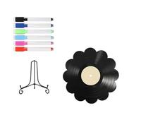 Fieuaah Alternativa Libro de visitas de Discos de Vinilo, SCB1946 6 | Decoraciones de pared / estante, decoraciones de registros de libro de visitas para bodas, cumpleaños, Navidad,