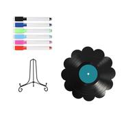Fieuaah Alternativa Libro de visitas de Discos de Vinilo, SCB1946 7 | Decoraciones de pared / estante, decoraciones de registros de libro de visitas para bodas, cumpleaños, Navidad,