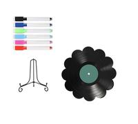 Fieuaah Alternativa Libro de visitas de Discos de Vinilo, SCB1946 8 | Decoraciones de pared / estante, decoraciones de registros de libro de visitas para bodas, cumpleaños, Navidad,