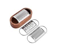Fieuaah Juego de Herramientas para rallador de Queso, Base de Madera, A | Inserta un artículo de preparación manual para cocinas caseras Verduras Cítricos