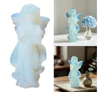 Fieuaah Meditaciones de Las oficinas de la Estatua de, Black Amphibole | Regalo espiritual para mujeres y hombres, decoración del hogar, piedras preciosas, figuras coleccionables, adorno