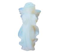 Fieuaah Meditaciones de Las oficinas de la Estatua de, F | Regalo espiritual para mujeres y hombres, decoración del hogar, piedras preciosas, figuras coleccionables, adorno