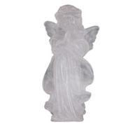 Fieuaah Meditaciones de Las oficinas de la Estatua de, White Crystal | Regalo espiritual para mujeres y hombres, decoración del hogar, piedras preciosas, figuras coleccionables, adorno