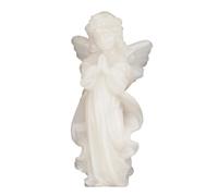 Fieuaah Meditaciones de Las oficinas de la Estatua de, White Marble | Regalo espiritual para mujeres y hombres, decoración del hogar, piedras preciosas, figuras coleccionables, adorno