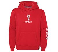 FIFA Sudadera con Capucha Oficial de la Copa Mundial 2022 para niñas, Rojo, 152