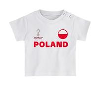 FIFA Unisex Kinder Official World Cup 2022 Tee & Short Set, Toddlers, Poland, Team Colours, Age 2, Red, Small