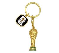 FIFA World Cup 2026 Official Gift, Llavero Oficial de la Copa Mundial de la FIFA 2026 - Trofeo 3D Giratorio con Logo 20 mm - Edición de Coleccionista - Ideal para Llaves, Bolsas de Deporte y Mochilas
