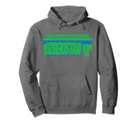 FIFA World CUP26 Uzbekistan Country Stripe Sudadera con Capucha