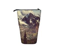 fifbird Alaska Mountain - Estuche telescópico portátil para lápices de pie, hermoso paisaje blanco con decoración de nieve, color 8, Talla única, Estuche telescópico