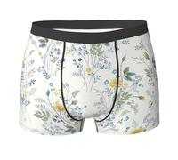 fifbird Calzoncillos tipo bóxer para hombre, con estampado floral y rosas y transpirables, cómodos para todo el día, ropa interior para hombre, Multicolor, M