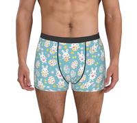 fifbird Calzoncillos tipo bóxer para hombre, para el día de Pascua, suaves, transpirables, con cinturón elástico, Día de Pascua (2), XL