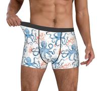 fifbird Calzoncillos tipo bóxer para hombre, transpirables, 1 paquete de calzoncillos con cintura y cinturón elástico, Multicolor, S