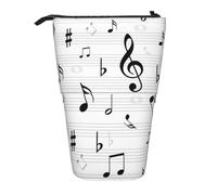 fifbird Clef Music Notes Sheet Symbol Treble Abstract, estuche telescópico para lápices, soporte para lápices con cremallera, bolsa de maquillaje, bolsa para lápices, multicolor, Talla única, Estuche