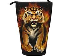 fifbird Estuche para lápices de acuarela Roar Ti-ger con diseño de animales de llama, gran capacidad, estuche telescópico portátil para niños, multicolor, Talla única, Estuche telescópico