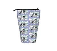 fifbird Estuche telescópico de gran capacidad con diseño de paisaje invernal de Alaska, bolsa de lápices telescópica con impresión portátil para estudiantes universitarios, adolescentes, multicolor,