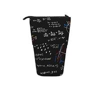 fifbird Estuche telescópico para lápices de pie con ecuaciones y números en pizarra para niños y niñas, organizador de oficina universitaria, multicolor, Talla única, Estuche telescópico