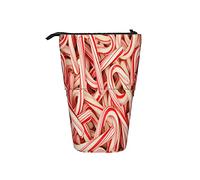 fifbird Estuche telescópico para lápices, estuche organizador de lápices rojo con bastón de caramelo, multicolor, Talla única, Estuche telescópico