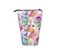 fifbird Estuche telescópico para lápices, estuche organizador para lápices, diseño de acuarela, flores silvestres, orquídeas, flores, multicolor, Talla única, Estuche telescópico