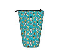 fifbird Estuche telescópico para lápices, pizza, comida, chenery, perro, lindo soporte para lápices con cremallera, bolsa de maquillaje, bolsa para lápices, multicolor, Talla única, Estuche