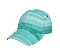 fifbird Gorra de béisbol con estampado de tablero de madera pintada, patrones ricos, visera curvada, ligera, ajustable, moderna, gorra de calle, color negro