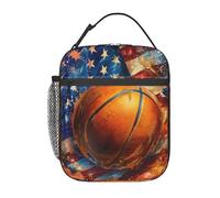 fifbird Lonchera aislada de mármol lavanda para mujeres amantes de la naturaleza, lonchera reutilizable de poliéster, bolsa de almuerzo a prueba de fugas con textura morada para el trabajo, picnic