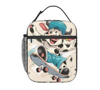 fifbird Magical Axolotl - Lonchera de arcoíris para mujeres y hombres, lonchera aislada, bolsa de almuerzo reutilizable para oficina, trabajo, picnic, viajes