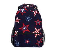 fifbird Mochila unisex con calaveras blancas, para libros, viajes, senderismo, camping, mochila escolar, Color-multi9, Talla única