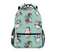 fifbird Mochila unisex con calaveras blancas, para libros, viajes, senderismo, camping, mochila escolar, Color-multi15, Talla única