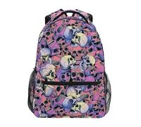 fifbird Mochila unisex con calaveras mágicas de gran capacidad para estudiantes, mochila escolar para adultos y adolescentes, Color-skulls 054, Talla única