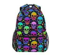 fifbird Mochila unisex con calaveras mágicas de gran capacidad para estudiantes, mochila escolar para adultos y adolescentes, Color-skulls 197, Talla única
