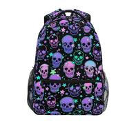 fifbird Mochila unisex con calaveras mágicas de gran capacidad para estudiantes, mochila escolar para adultos y adolescentes, Color-skulls 229, Talla única